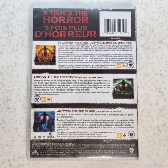 *New Low Price** The Amityville Horror Triple Feature DVD Set - Picture 3 of 4